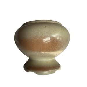 Vintage Frankoma Bowl 22S Footed Round Vase Planter
